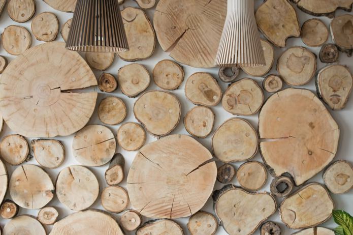 eco-style wall decor with cuts