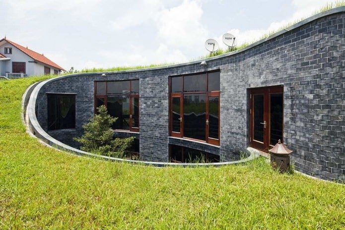 Modern houses in eco-style