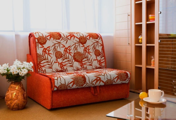 chair-bed in the kitchen interior