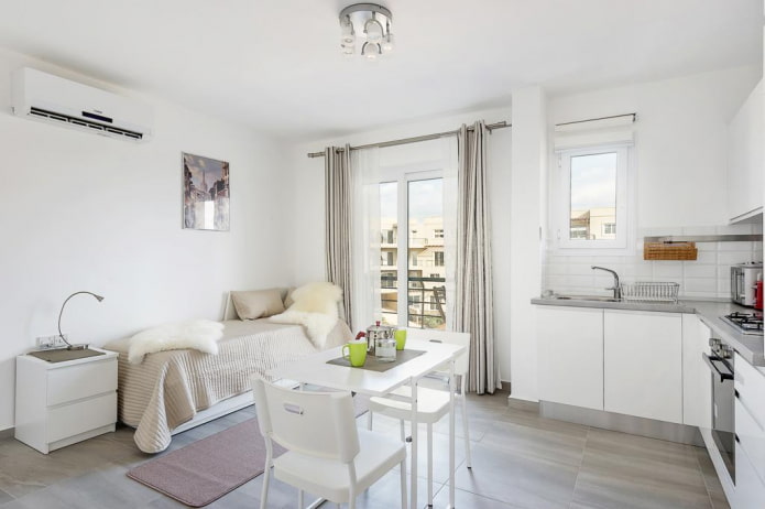 kitchen-bedroom interior design
