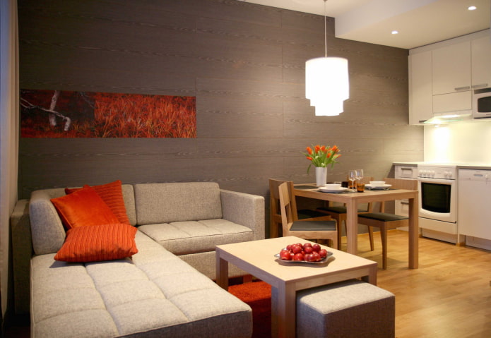 kitchen-bedroom interior design