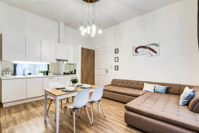 kitchen-bedroom interior design