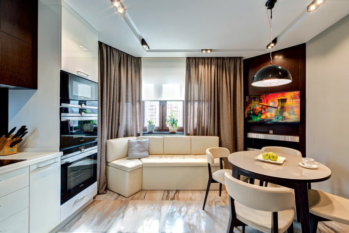 kitchen-bedroom interior design