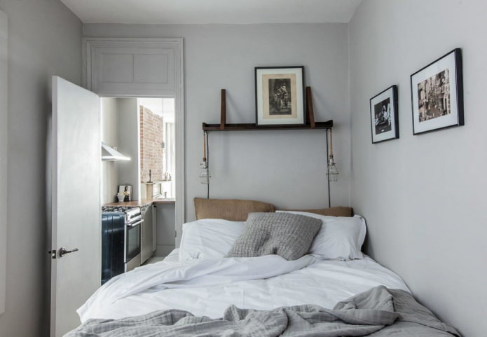 white scandi bedroom
