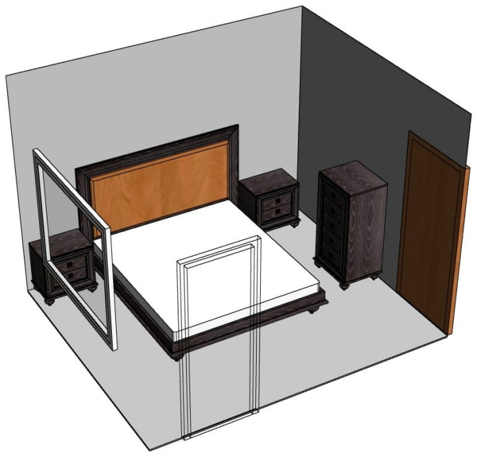 furniture arrangement in a small bedroom
