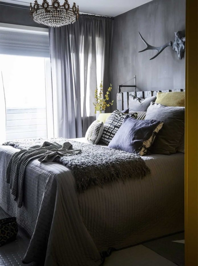 dark small bedroom