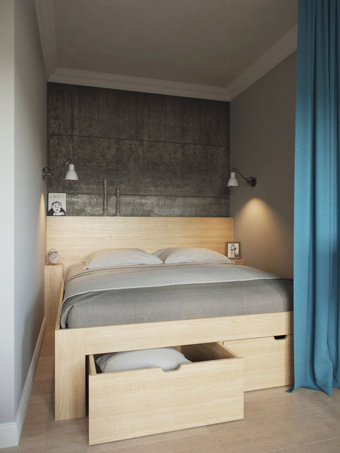 bed in a niche