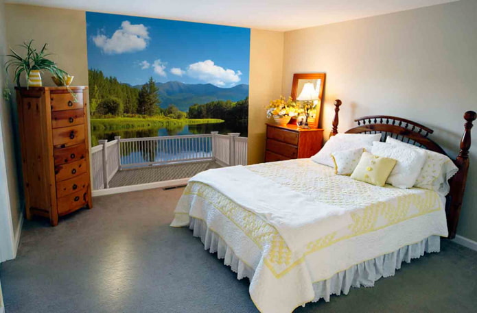 photo wallpaper instead of a window
