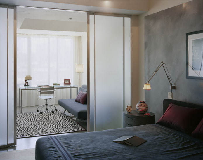functional zoning of a combined bedroom and nursery