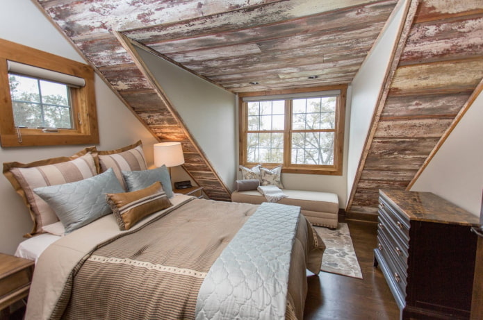 barn board in the interior