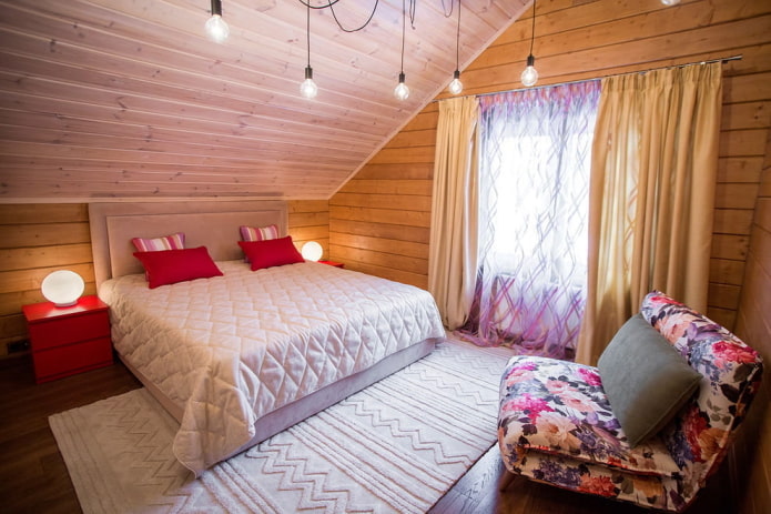 bedroom in the attic