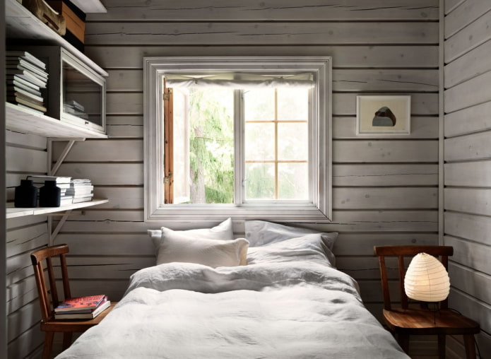 small bedroom in the country