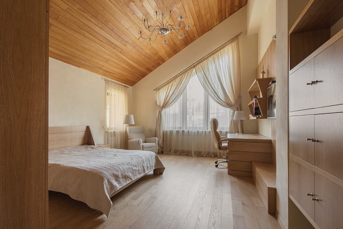 color scheme of the attic bedroom