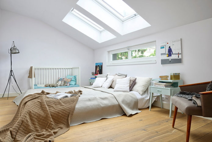 color scheme of the attic bedroom