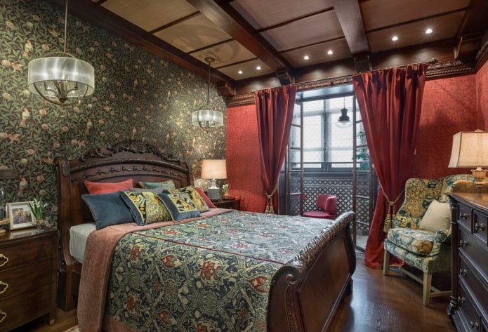 zoning a bedroom combined with a loggia