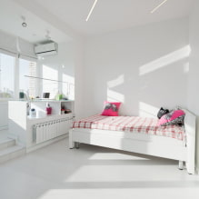 Modern bedroom design with a balcony-2