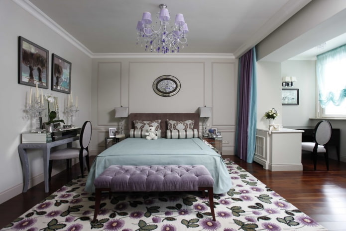 bedroom with a study