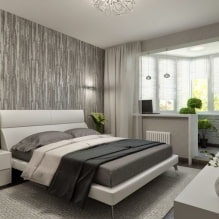 Modern bedroom design with a balcony-7
