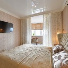Modern bedroom design with a balcony-8