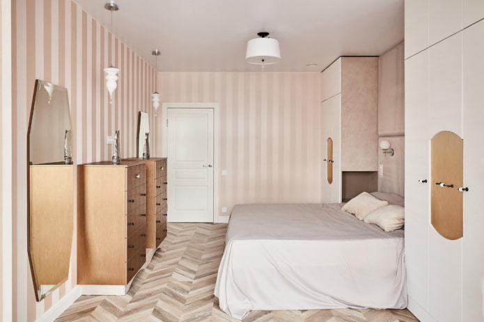 furniture in the interior of a beige bedroom