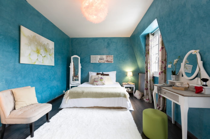 turquoise bedroom decoration