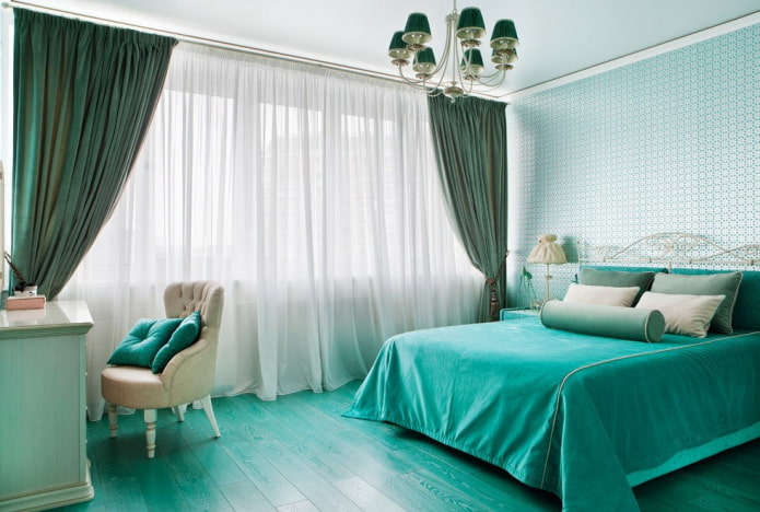 turquoise bedroom decoration