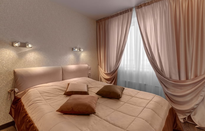 lighting in the bedroom in a Khrushchevka