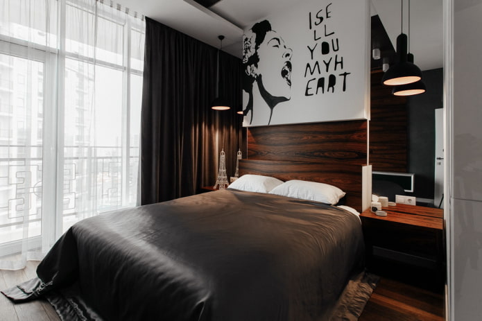 bedroom in a modern style