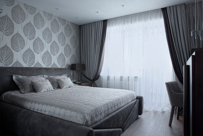 furniture of a gray bedroom