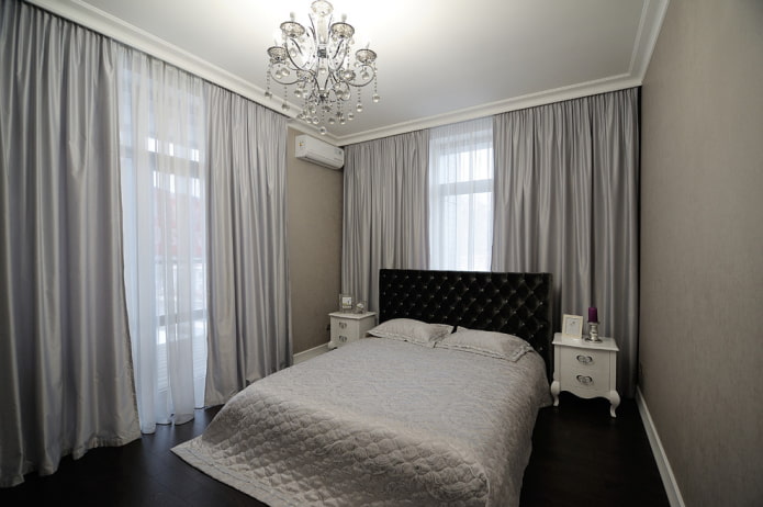 gray-black bedroom design