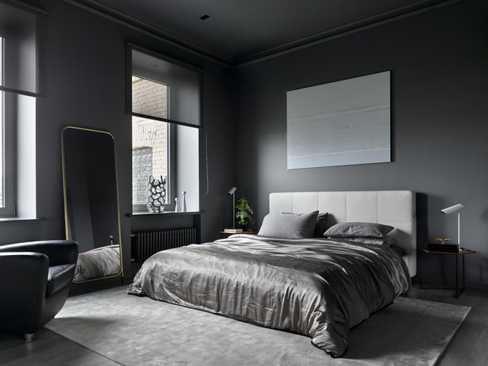 gray bedroom interior design