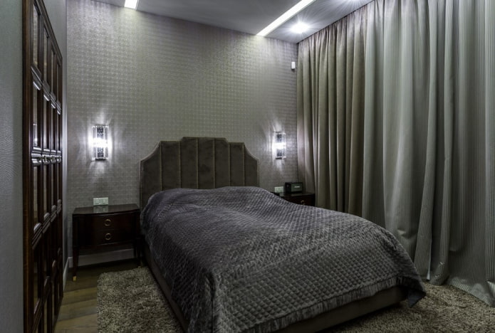 gray bedroom interior design