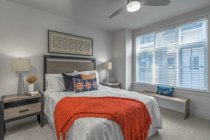 gray bedroom interior design