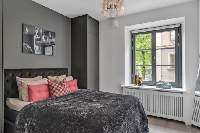 furniture of a gray bedroom
