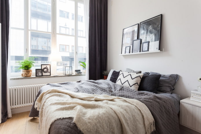 small bedroom with big window