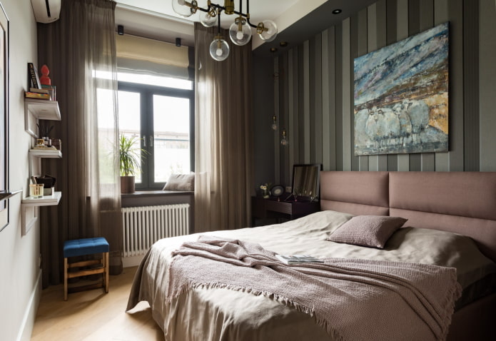 dark modern bedroom