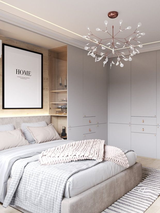 wardrobe system in the room