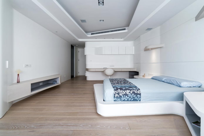 bedroom decoration in hi-tech style