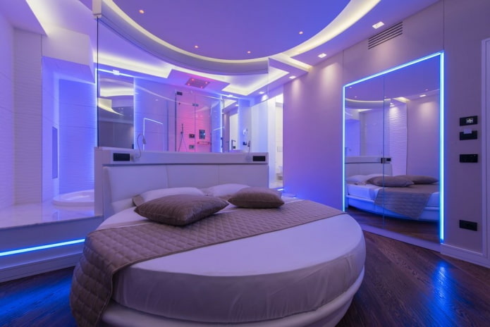 backlighting in the bedroom