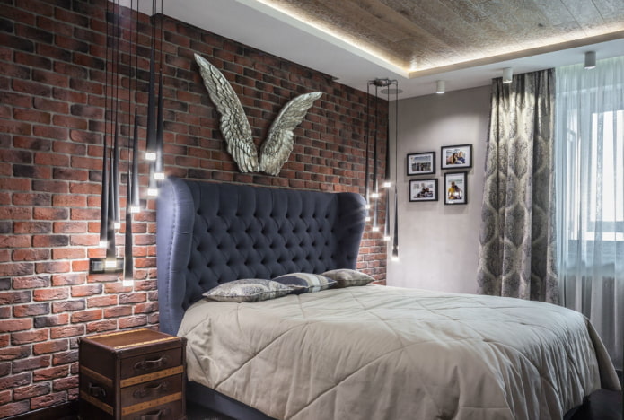 industrial style bedroom lighting