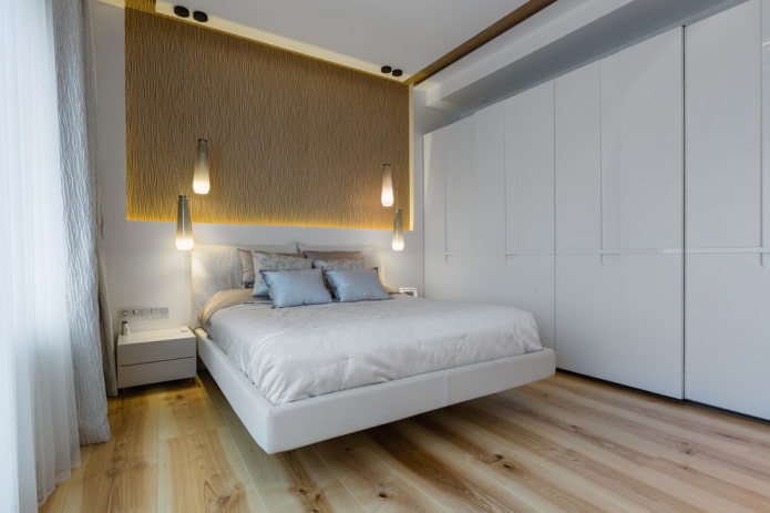 furniture in the bedroom interior in a minimalist style