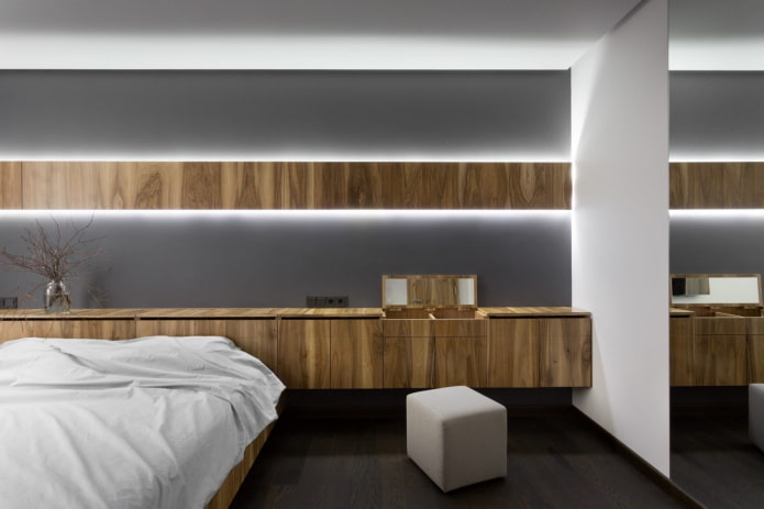 bedroom in the style of eco-minimalism