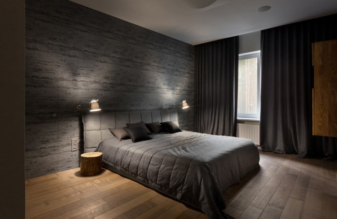 bedroom interior in minimalist style