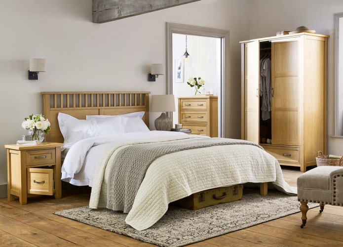 bedroom set with wardrobe