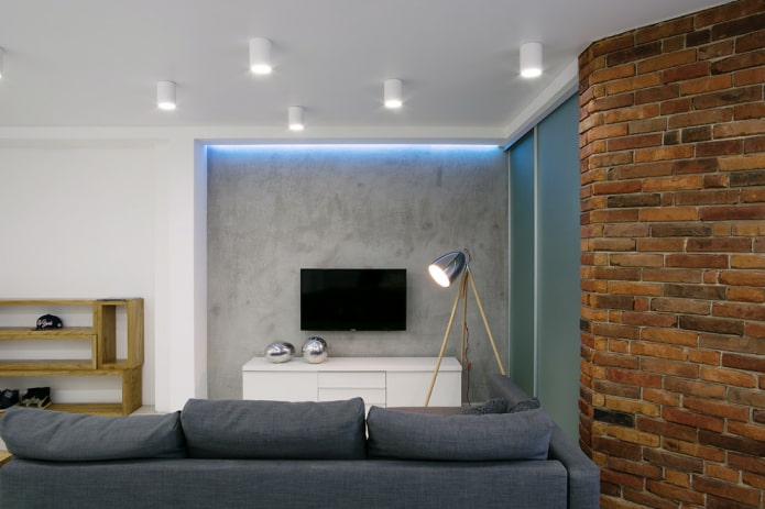 ceiling spotlights in room design
