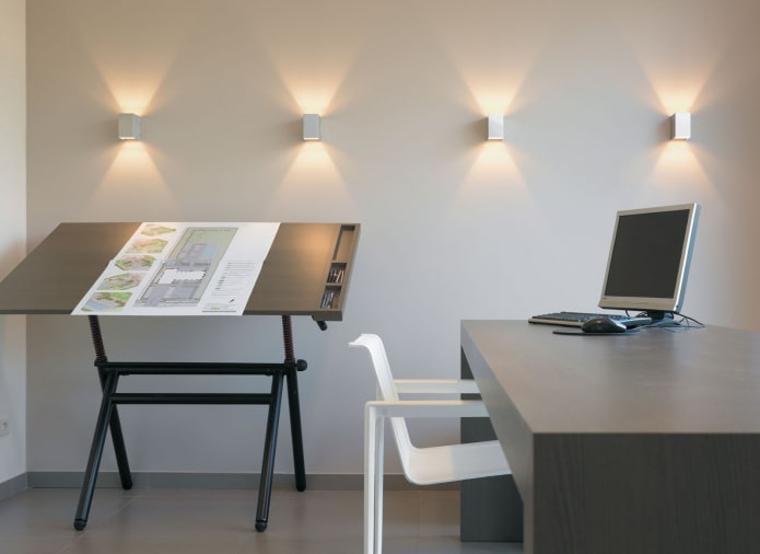 wall spotlights in room design