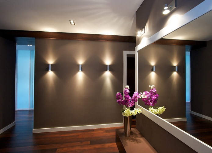 wall spotlights in room design
