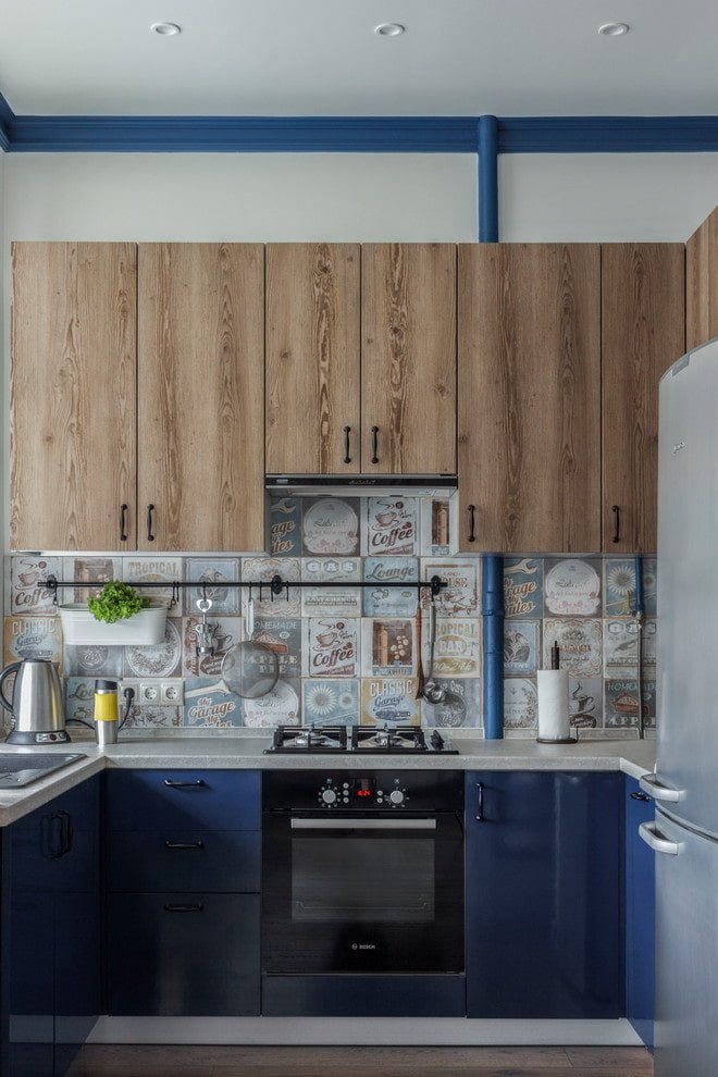 Pipe behind the cabinet