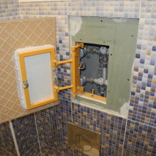 How to close the pipes in the bathroom, but leave them quickly accessible-4