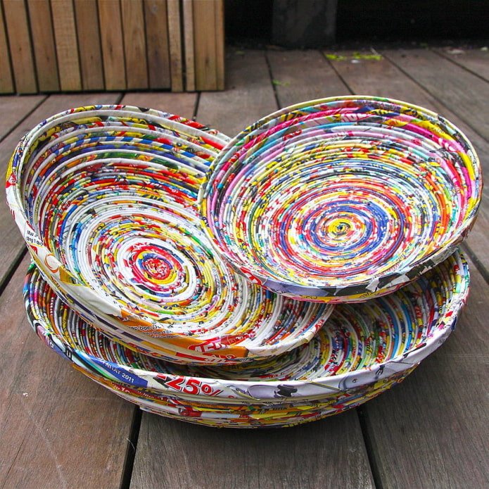 bread bins from magazine tubes